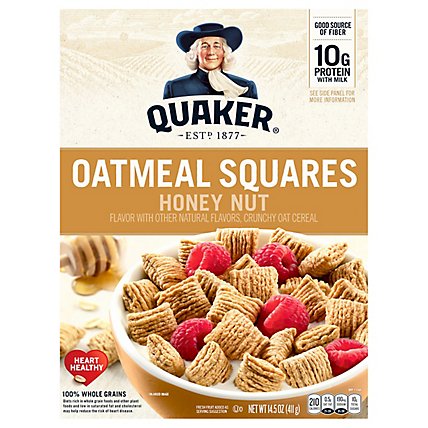 Quaker Cereal Oatmeal Squares Honey Nut - 14.5 Oz - Image 3