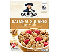 Quaker Cereal Oatmeal Squares Honey Nut - 14.5 Oz