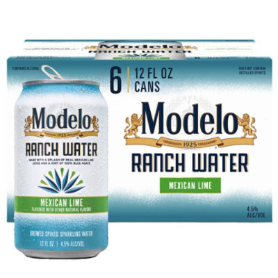 Modelo Ranch Water Spiked Sparkling Water Cans 4.5 ABV 612 Fl. Oz