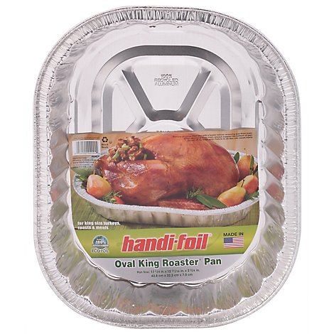 Foil Turkey Roasting Meat Tray Pack of 6 L-470mm x W-350mm x D-83mm Approx 