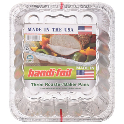 Handi-foil Baking Pans Healthy With Grease Absorbing Liner - 3 Count -  Safeway