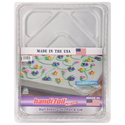 Handi-foil Pans & Lid Cake Half Sheet - Each - Image 3