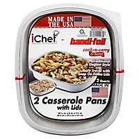 Handi-foil iChef Casserole Pans With Lids - 2 Count - Image 3