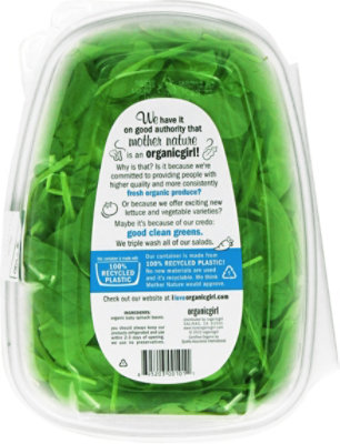 organicgirl Organic Baby Spinach Washed - 5 Oz - Image 5