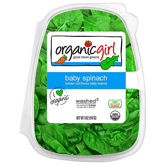 organicgirl Organic Baby Spinach Washed - 5 Oz