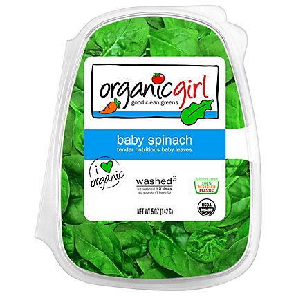organicgirl Organic Baby Spinach Washed - 5 Oz - Image 1