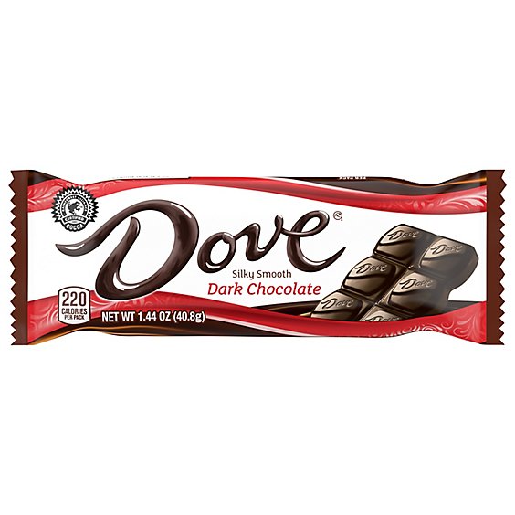 Dove Chocolate Candy Singles Miniature Dark Chocolate - 1.44 Oz