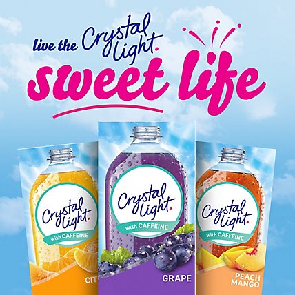 Crystal Light Grape Naturally Flavored Powdered Drink Mix with Caffeine Packets - 10 Count - Image 9