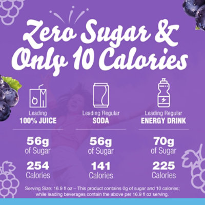 Crystal Light Grape Naturally Flavored Powdered Drink Mix with Caffeine - 10 Count - Image 3
