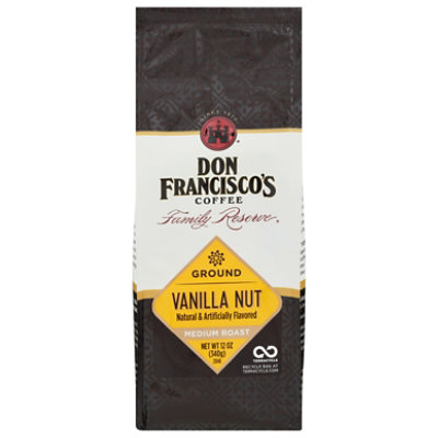 Don Franciscos Coffee Family Reserve Coffee Ground Medium Roast Vanilla Nut - 12 Oz - Image 3