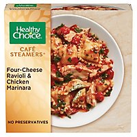Healthy Choice Cafe Steamers Meals Complete Ricotta & Spinach Ravioli & Chicken Marinara - 10 Oz - Image 2