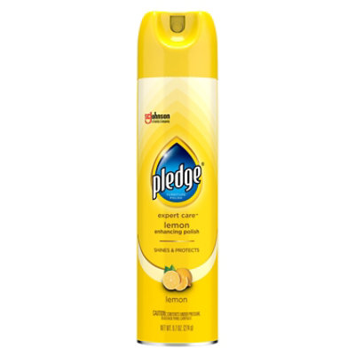 Pledge Expert Care Lemon Scent Enhancing Polish Aerosol - 9.7 Oz - Image 1