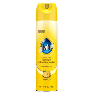 Pledge Expert Care Lemon Scent Enhancing Polish Aerosol - 9.7 Oz - Image 2