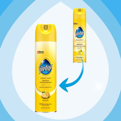 Pledge Expert Care Lemon Scent Enhancing Polish Aerosol - 9.7 Oz - Image 4