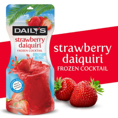 Daily s Strawberry Daiquiri Frozen Cocktail Drink Pouch 10 Fl. Oz. carrsqc