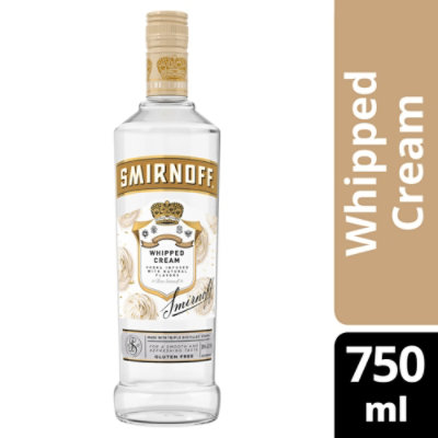 Smirnoff Vodka Infused With Natural Flavors Whipped Cream Bottle - 750 Ml - Image 1