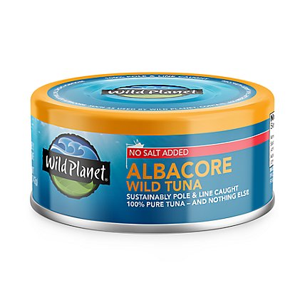 Wild Planet Tuna Albacore Wild No Salt Added - 5 Oz - Image 4
