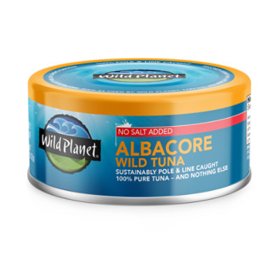 Wild Planet Tuna Albacore Wild No Salt Added - 5 Oz - Image 4