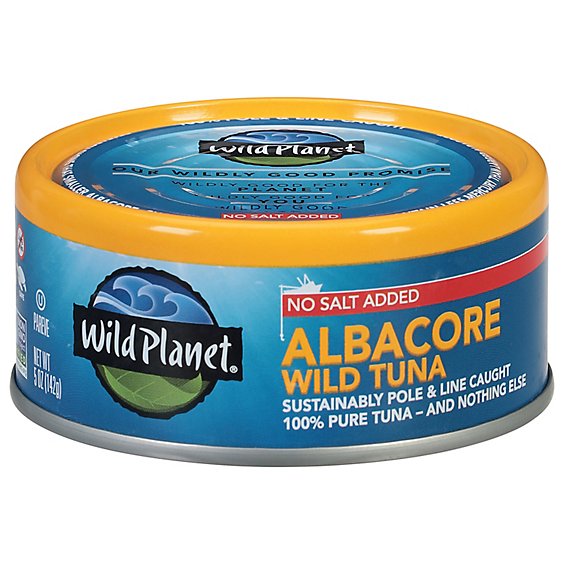 Wild Planet Tuna Albacore Wild No Salt Added - 5 Oz