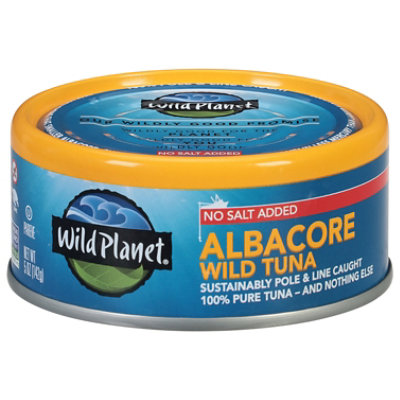 Wild Planet Tuna Albacore Wild No Salt Added - 5 Oz