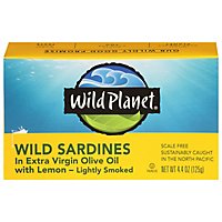 Wild Planet Wild Sardines In Extra Virgin Olive Oil With Lemon Lightly Smoked - 4.4 Oz - Image 3