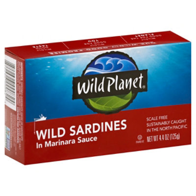 Wild Pacific Sardines in Water, 4.4 oz, Wild Planet
