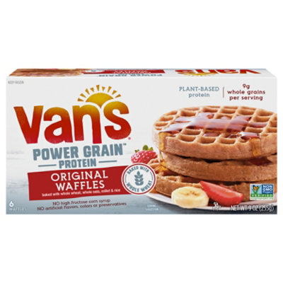 van's power grains waffles