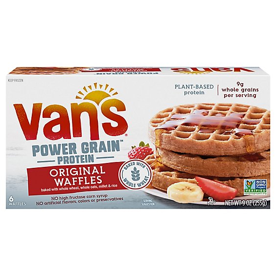Vans Waffles Power Grains Original 6 Count - 9 Oz - Vons
