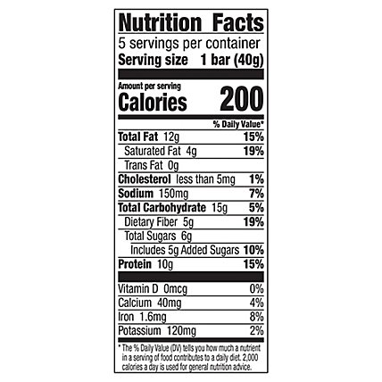 Nature Valley Protein Bars Chewy Peanut Almond & Dark Chocolate - 7.1 Oz - Image 4