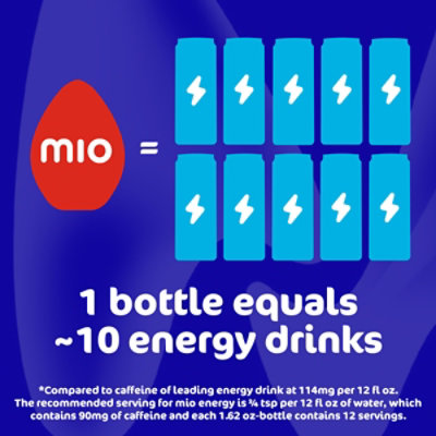 MiO Energy Black Cherry Liquid Water Enhancer with Caffeine & B Vitamins Bottle - 1.62 Fl. Oz. - Image 6