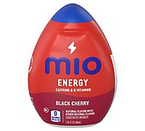 MiO Energy Black Cherry Liquid Water Enhancer with Caffeine & B Vitamins Bottle - 1.62 Fl. Oz.