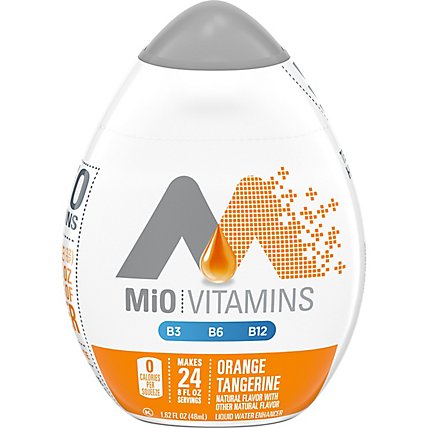 MiO Vitamins Orange Tangerine Liquid Water Enhancer Drink Mix Bottle - 1.62 Fl. Oz. - Image 2