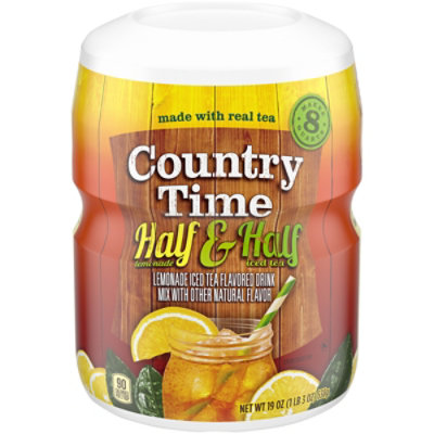 Country Time Half & Half Lemonade Iced Tea Naturally Flavored Powdered Drink Mix Canister - 19 Oz - Image 5