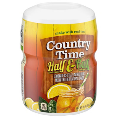 Country Time Half & Half Lemonade Iced Tea Naturally Flavored Powdered Drink Mix Canister - 19 Oz - Image 4