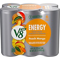 V8 V-Fusion +Energy Peach Mango Vegetable & Fruit Juice Pack - 6-8 Fl. Oz. - Image 2