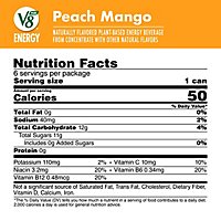 V8 V-Fusion +Energy Peach Mango Vegetable & Fruit Juice Pack - 6-8 Fl. Oz. - Image 5