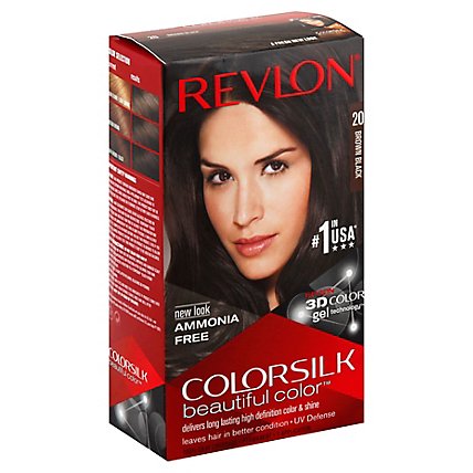 Revlon Colorsilk Beautiful Color 3d Color Technology Brown Black - Each - Image 1