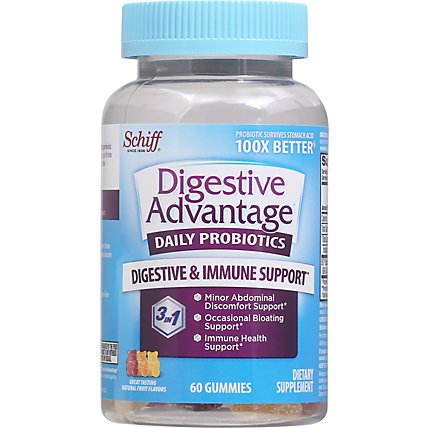 Digestive Advantage Dietary Supplement Probiotic Gummies - 60 Count - Image 1