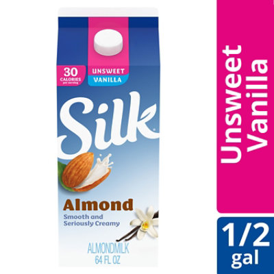 Silk Unsweetened Vanilla Almond Milk - 64 Fl. Oz. - Image 1