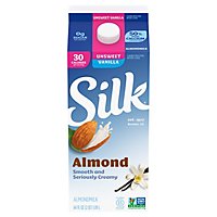 Silk Unsweetened Vanilla Almond Milk - 0.5 Gallon - Image 1