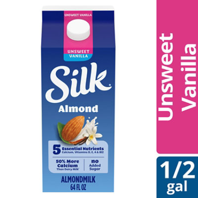 Silk Almondmilk Unsweet Vanilla - 64 Fl. Oz.