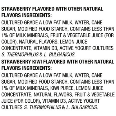 Danimals Strawberry Explosion & Strikin Strawberry Kiwi Variety Pack Smoothies - 12-3.1 Fl. Oz - Image 4