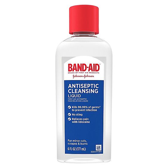 Band-Aid Antiseptic Cleansing Liquid - 6 Fl. Oz.