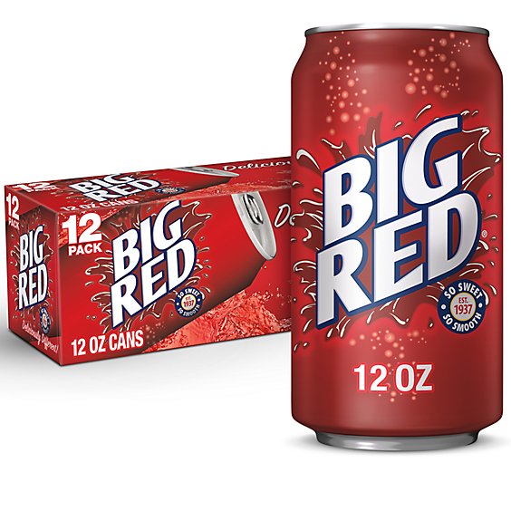 Big Red Soda Cans - 12-12 Fl. Oz.