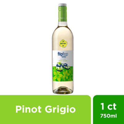Flipflop Pinot Grigio White Wine - 750 Ml - Image 1