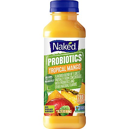 Naked Juice Smoothie Probiotic Machine Tropical Mango - 15.2 Fl. Oz. - Image 2