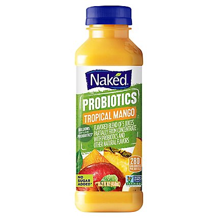 Naked Juice Smoothie Probiotic Machine Tropical Mango - 15.2 Fl. Oz. - Image 1