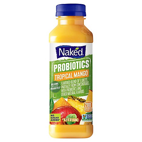 Naked Juice Smoothie Probiotic Machine Tropical Mango - 15.2 Fl. Oz.