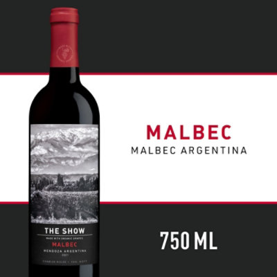 The Show Malbec Organic Red Wine Bottle - 750 Ml - Image 1