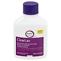 Signature Care ClearLax Powder For Solution Polyethylene Glycol 3350 Osmotic Laxative - 17.9 Oz - Image 3